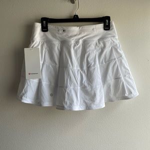 Lululemon Sz 6 Pace Rival Skirt 15" White Tall